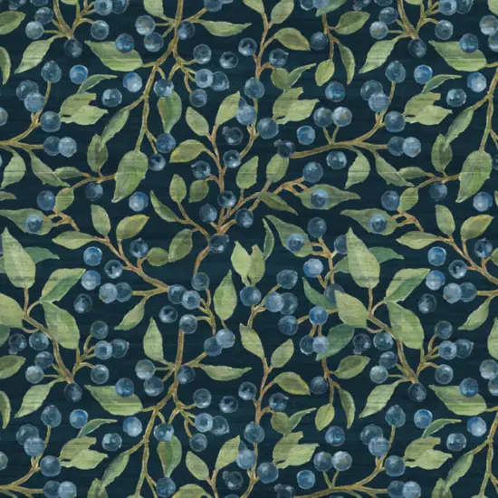 Blueberry Leaves Cotton Fabric | By the Yard | Sewing and Crafting | 44 inches wide {1}