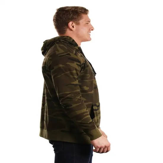 Burnside&reg; Men's Fleece Pullover BLACK CAMO/ BLK {6}