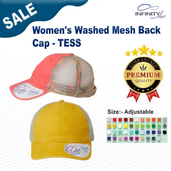 Infinity Her&reg; Women's Washed Mesh Back Cap Olive/ Camo {3}