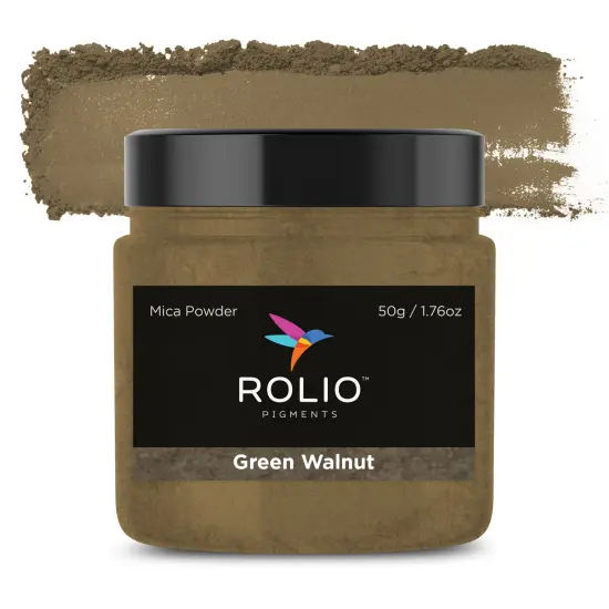 Rolio - 1 Jar Mica Powder (Green Walnut) - 50g / 1.8 oz {1}