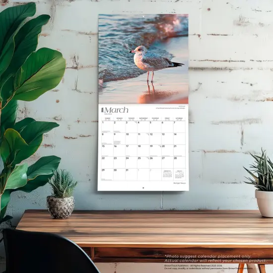 Michigan Nature | 2026 12 x 24 Inch (Hanging) Monthly Square Wall Calendar | Plastic-Free {5}