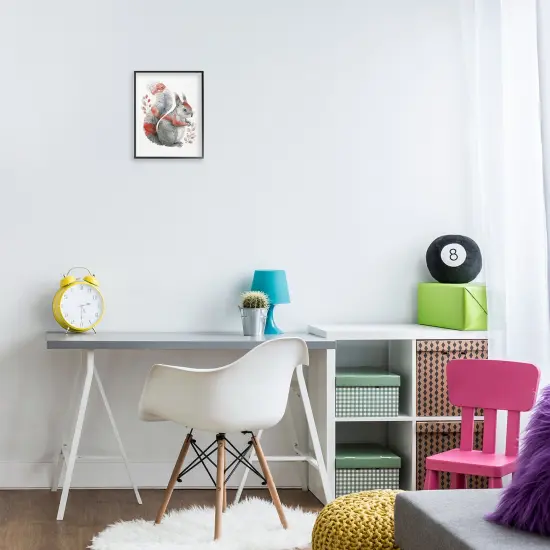 Stupell Industries Scandinavian Style Squirrel Framed Giclee Wall Art Design by LSR Design Studio {2}