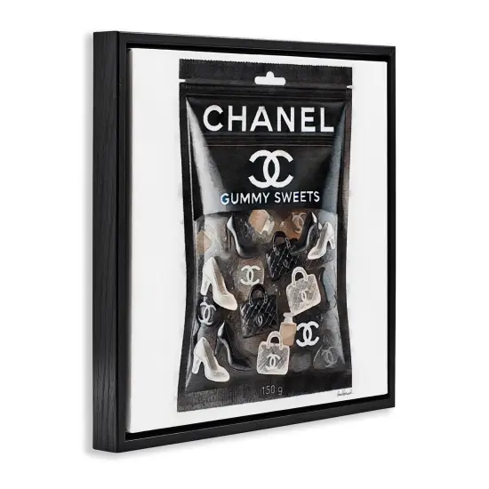 Stupell Industries Chic Fashion Candy Floater Framed Canvas Wall Art Design by Amanda Greenwood {9}