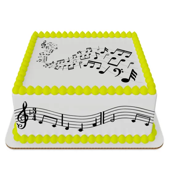 Music Notes 1/4 Sheet Kit with Strips {1}