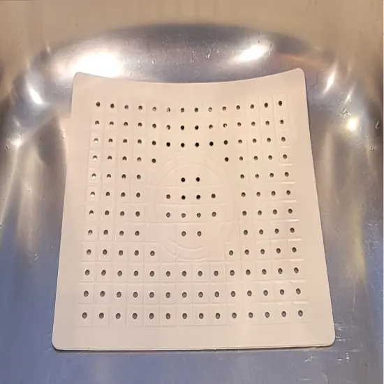 Handy Housewares 10" x 12" Square Textured Rubber Sink Protector Drain Mat {2}