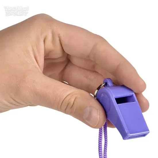 Rhode Island Novelty 2" Neon Whistle Necklace 12Pack {2}