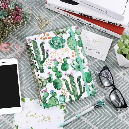 2025-2026 Planner - Planner 2025-2026, Jul 2025 - Jun 2026, 8.5" x 6.4", Planners with Hardcover, Twin - Wire Binding, Monthly Tabs, Elastic Closure, Daily Organizer {2}