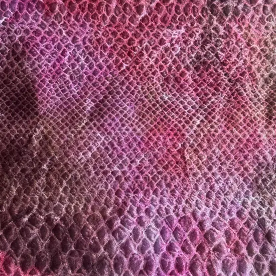 1 Yard Medusa Velvet Foil Fabric Glitter Dot 3D Print Spandex for Costumes, Dancewear & Cosplay 60" Wide by Spandex Palace Red Brown Combo {1}