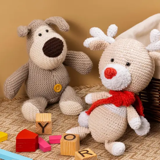 40 PCS Safety Eyes for Amigurumi Crochet Eyes with Washers 10/12/16/18mm Brown {4}