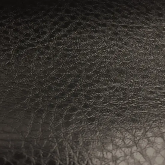 1 Yard Semi Glossy PU Leather Vinyl Fabric For Upholstery Handbags Wallets Crafts 58 Inch Width Black {1}