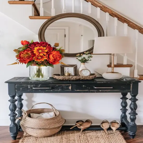 Peony Fake Fall Flowers Centerpieces {4}