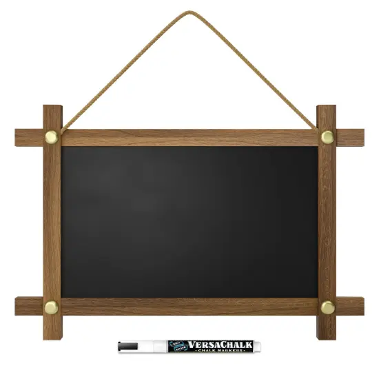 VersaChalk Hanging Chalkboard w/ Frame - 15"x10" {1}