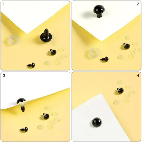 400pcs 12mm Safety Eyes for Amigurumi with Washers {3}