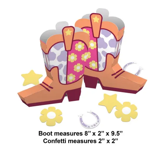 Boots and Bows 3D Centerpiece w/ Cutouts (2/Pkg) {2}