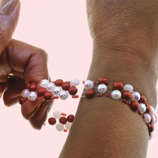 Stretch Magic Bead & Jewelry Cord - Strong & Stretchy, Easy to Knot - Black Color - 0.7mm Diameter - 100-meter (328 ft) Spool - Elastic String for Making Beaded Jewelry &ndash; Bonus Hypo Cement Glue {4}