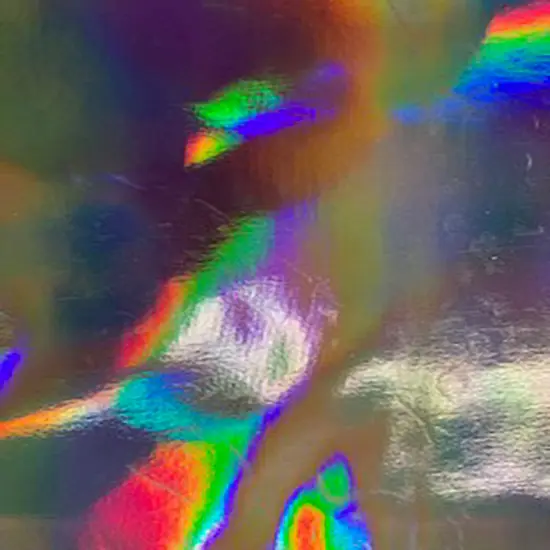 1 Yard Hologram Stretch Vinyl Fabric For Dancewear Cosplay Crafts Decorations 60 Inch Width Gold {2}