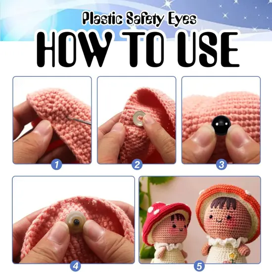 150pcs Large Safety Eyes for Crochet {4}