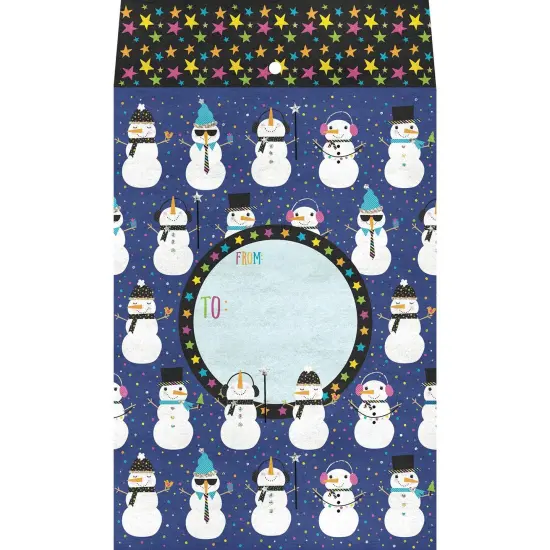 Pack/6: Snowman Party Theme Mailing Envelope - 6 x 1/2 x 9-1/2" {1}