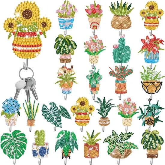 25 Pcs Floral Diamond Painting Kits for Adults {1}