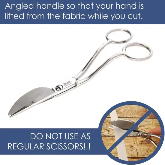 The Beadsmith Applique Scissor &ndash; 6 Inches, Duckbill Knife Edge, Angled Handle, Adjustable Tension Screw &ndash; Paddle Shape for Art, Crafting, Fabric, Thread, Needlework, Embroidery & Sewing {3}