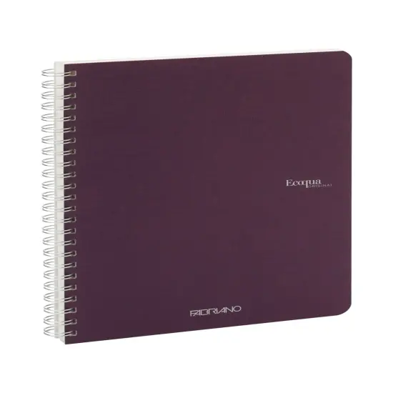 Fabriano Ecoqua Original Spiral-Bound Notebook, A5, 70 Sheets Wine {3}