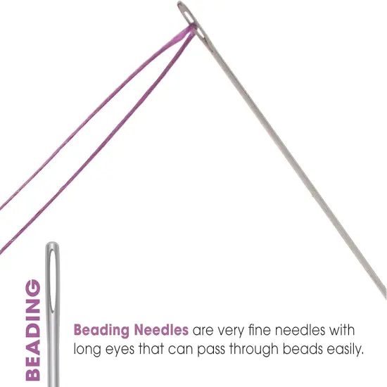 The Beadsmith Extra Long Beading Needles &ndash; Size 12, Card of 4 Needles &ndash; for Loom Weaving Beadwork, Pearl Stringing and Jewelry Making with Seed Beads {2}