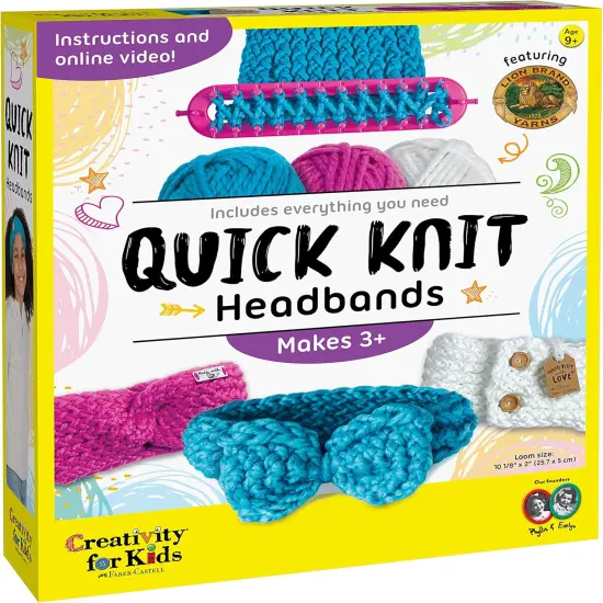 Quick Knit Headband Making Kit - Kids Knitting Kit for Beginners {1}
