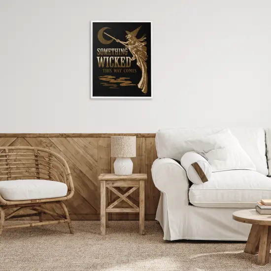 Something Wicked Witch Framed Giclee Art White {2}