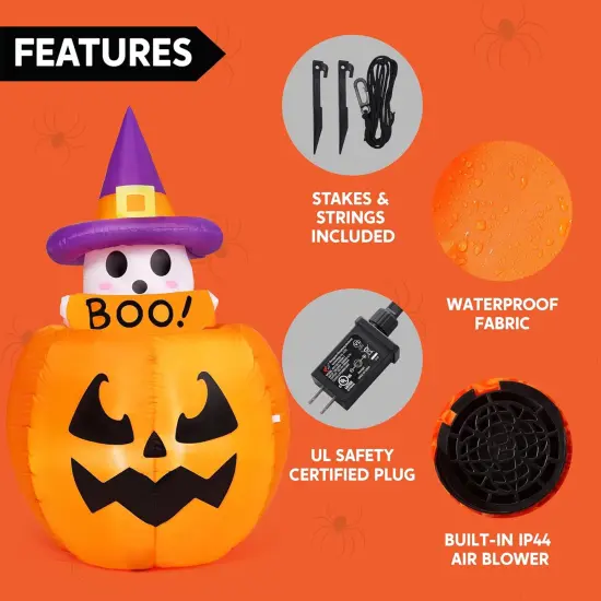 5ft Tall Halloween Animated Inflatables Outdoor Decorations {3}