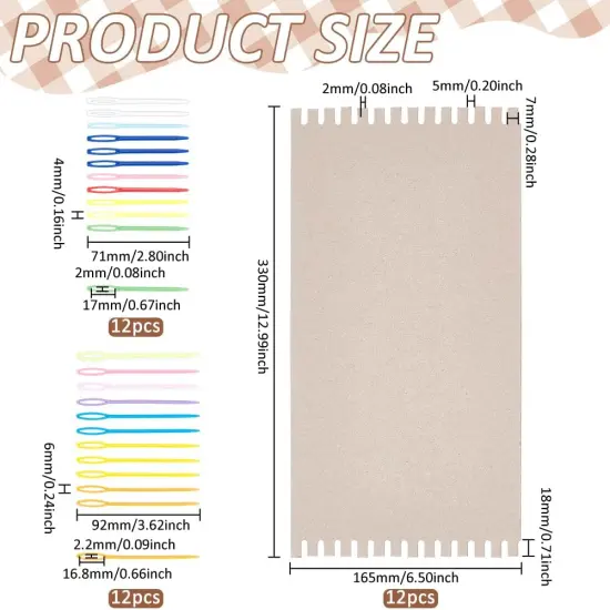 36Pcs Cardboard Weaving Looms Kit (No Wool Yarn) {2}