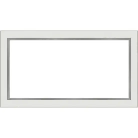 Eva Narrow Framed Dry Erase Magnetic Board White Silver {1}