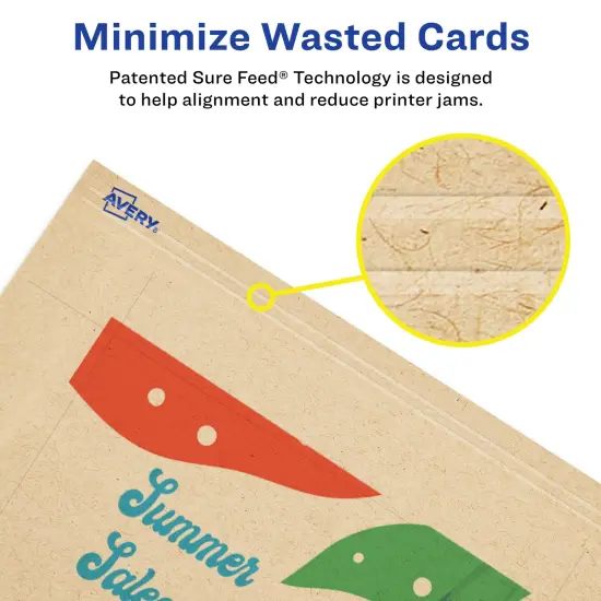 Avery 6" x 9" Rectangle, Kraft Brown Postcards {4}