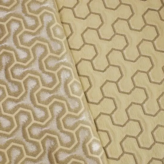 Beige/Brown/Multi Pinwheel Jacquard Home Decorating Fabric By the Yard {1}