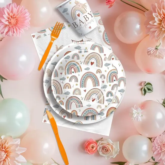 Boho Baby Shower Decorations Tableware {5}