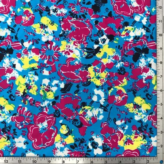 Floral Impressions Printed Spandex Fabric {2}