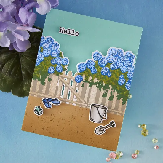 Hero Arts Stamp & Cut-Coastal Blooms HeroScape {4}