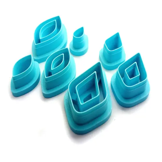 Boho Shape Clay Cutters for Earrings, Drops & Diamonds, 7 pc, Adorabilities {3}