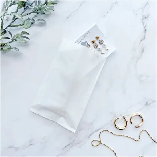 Plymor 4" x 6", White 2 Mil Flat Open Plastic Poly Bags {4}