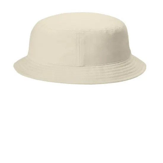 Port Authority&reg; Twill Short Brim Bucket Hat White {5}