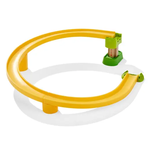 HABA Kullerbu Universal Steep Curve Track Accessory (Works with Balls & Vehicles) Multicolor {1}