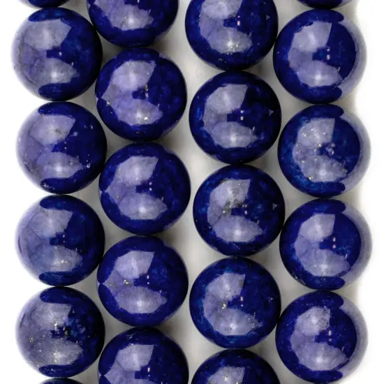 The Bead Chest Round Lapis Lazuli Beads (18mm) {4}