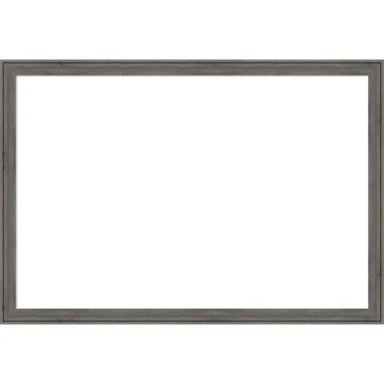 Regis Barnwood Narrow Framed Dry Erase Magnetic Board Mocha {7}
