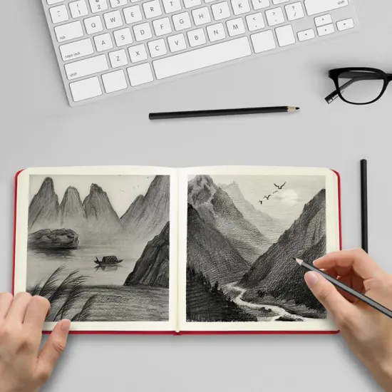 192 Pages - Sketchbooks (Red) {3}