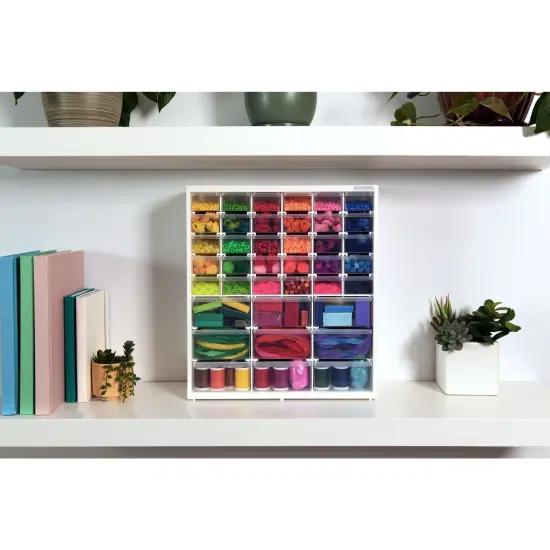 Storage Organizer, Large & Small 39 Drawer Bin Modular Storage System {2}