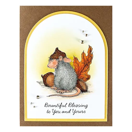 House Mouse Cling Rubber Stamp-Hats Off To You! {3}