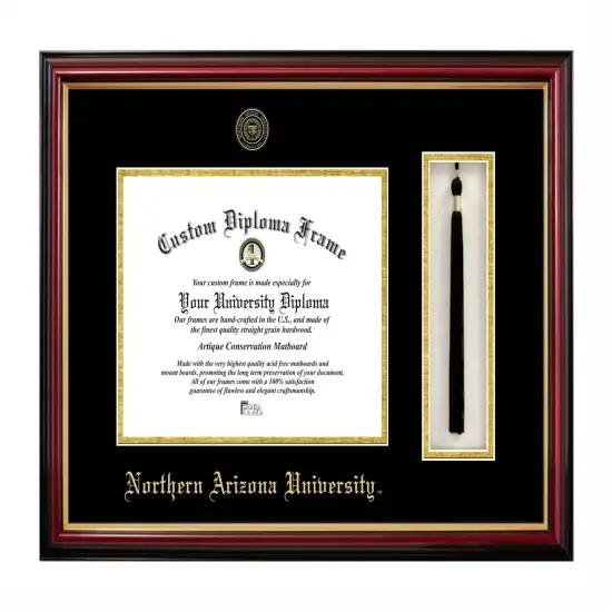 Northern Arizona University 11w x 8.5h Tassel Box and Diploma Frame {1}