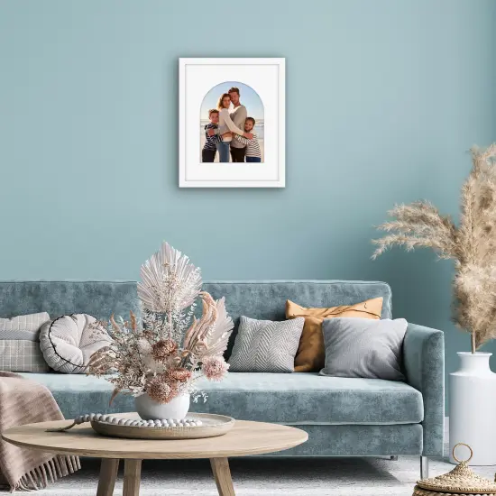 Americanflat Picture Frame with Arch-Shaped Mat - Ideal for Any Room, Living Rooms, Dorm Room {5}