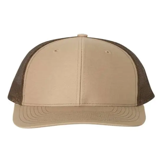 Richardson&reg; Snapback Trucker Cap Khaki/ Coffee {1}