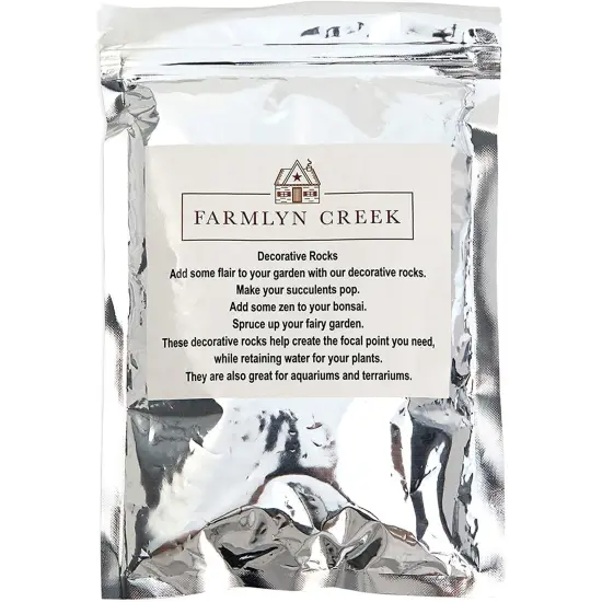 Decorative Rocks for Planters, Vase, Fish Tank, and Terrariums, Black, 2lbs {6}