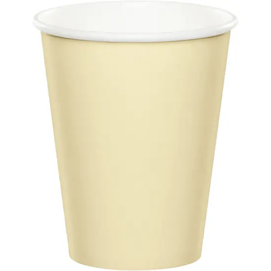 240 pc Bulk Ivory 9 oz Hot & Cold Cups {1}